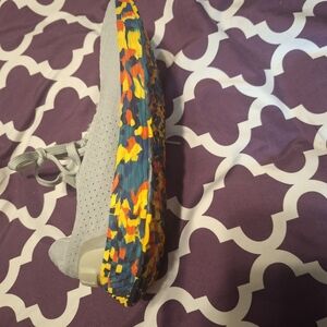 NOBULL Gray Knit Sneakers with Multicolor Sole